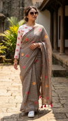 Indira Linen By Rajyog Linen Printed Ladies Saree Wholesalers In Surat
